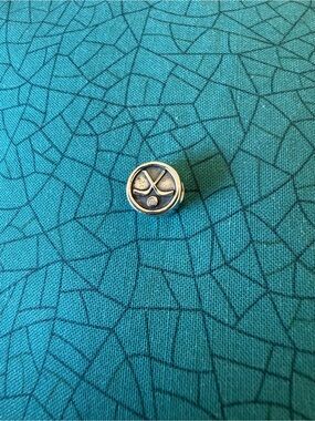 Pandora Hockey Puck Silver Charm
